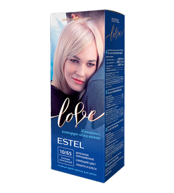 Vopsea p/u păr, ESTEL Love, 100 ml., 10/65 - Blond perlat
