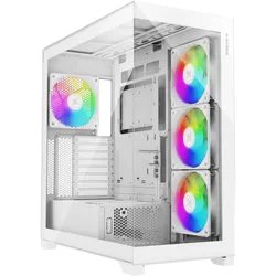 купить Корпус для ПК Xilence X818.W.ARGB Xilent White Gleam, ATX Case, without PSU в Кишинёве 