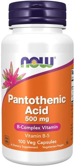 PANTOTHENIC ACID 500MG - 100VCAPS