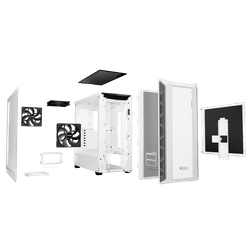 Case ATX be quiet! Shadow Base 800 DX, w/o PSU, 3x140mm, ARGB, 2xUSB 3.2, 1xUSB Type C, TG, White