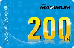 купить Сертификат подарочный Maximum 200 MDL в Кишинёве