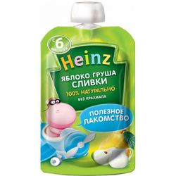 Heinz piure din mere și pere cu frișcă 6+ luni, 90g
