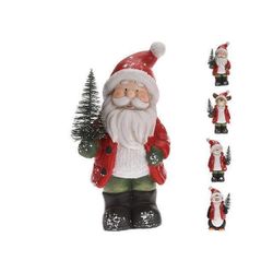 купить Новогодний декор Promstore 12821 Сувенир керамический Дед Мороз с елкой 24сm в Кишинёве 