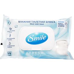 Влажная туалетная бумага Smile Fresh 44 шт