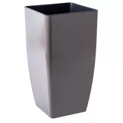 cumpără Ghiveci pentru flori Aleana 115036 Cvadro 16x16x30 cm, cappuccino în Chișinău 