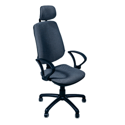 Офисное кресло Regbi серое (подголовник A-06)