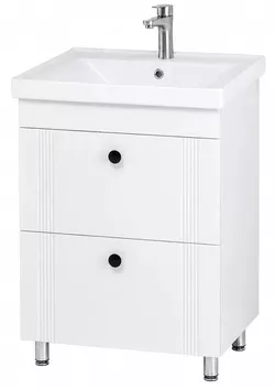 cumpără Dulap pentru lavoar Mashtab 12183 Palma (Sava) cu 2 sertare 650x470x850 Alb mat în Chișinău 