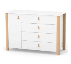Comoda Veres Monaco 1200 (alb/cafeniu)