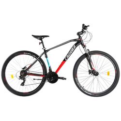купить Велосипед Crosser JAZZZ 29" *17, (Hidr+Shimano 24s) Black Red 29-087-24H-17 в Кишинёве 