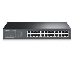 24-port 10/100Mbps Switch  TP-LINK "TL-SF1024D", 1U 13-inch rack-mountable steel case