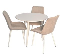 cumpără Set masă și scaune Evelin di Costacurta стол DT-404-5Wh + 3 стула YTC-055Wh Light grey în Chișinău 