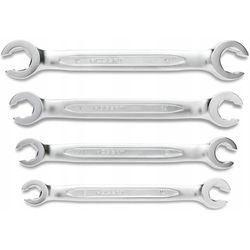 купить Набор ручных инструментов Hoegert Набор полуоткрытых кольцевых ключей 8-17 мм CrV (4 шт.) HT1W730 в Кишинёве 