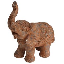 купить Декор H&S 53700 Statueta Elefant 39x36x17cm, din policiment, nisipiu в Кишинёве 