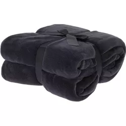 cumpără Textile de casă H&S 56410 Patura 180x230cm, fleece, negru în Chișinău 