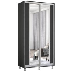 cumpără Dulap Mobildor-Lux Aron-P uși glisante din PAL cu oglindă vertical (110x60x240H cm) Anthracite în Chișinău 