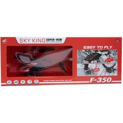 купить Радиоуправляемая игрушка New World Вертолет F350 с т/с Sky King, красный, 189019 в Кишинёве 