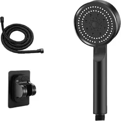 купить Набор для душа Genesis Premium B02 Set duș black (para, furtun, suport) black в Кишинёве 