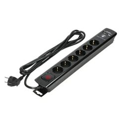 cumpără Prelungitor electric ORNO ORAE13163GSB3M 6 locuri 2300W +2 USB 3M NEGRU în Chișinău 