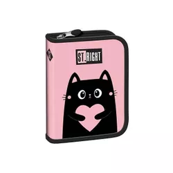 cumpără Penar școlar St.RIGHT 57818 Penar 1zip, 20.5x14x3.5cm, Purrfect Love, textil în Chișinău 