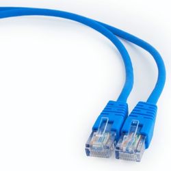 3m, Patch Cord  Blue, PP12-3M/B, Cat.5E, Cablexpert, molded strain relief 50u" plugs