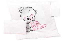 cumpără Lenjerie de pat pentru copii PernaMea Set lenjerie 3 piese Teddy Love Pink (PM.100468/9) în Chișinău 