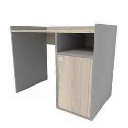 cumpără Masă de birou Smartex (10906) Tab Classic 100cm Grafit+Stejar Deschis în Chișinău 