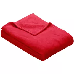 cumpără Cuvertură Ibena 3640/400 Plain Fleecedecke Olbia 150x200 Red în Chișinău 