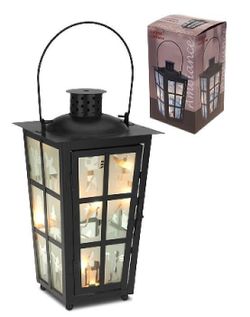 купить Декор Promstore 29856 Felinar 10LED, 31x17cm, negru в Кишинёве 