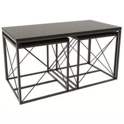 cumpără Măsuţă cafea Trendy Defne, Antracit, set în Chișinău 