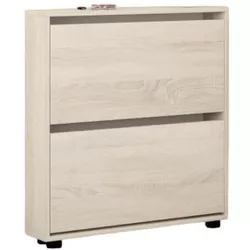 cumpără Raft pentru încălțăminte Mobildor-Lux Leo Slim 90x16x86H cm Sonoma în Chișinău 