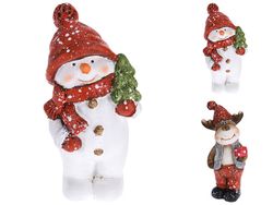 Figurina de Craciun "Omul de zapada/Cerb" 13.5cm