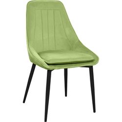 купить Стул Deco Florida Catifea Light Green HLR54+Black Legs в Кишинёве 