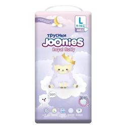 купить Аксессуар для самых маленьких Joonies 856006 Royal Fluffy Подгузники-трусики, L (9-14 кг), 44 шт. в Кишинёве 