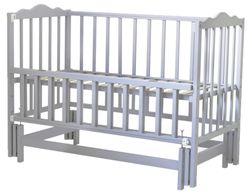 купить Кроватка Kuzya Anghelina2 pe balansoar (gri) в Кишинёве 