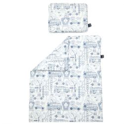 Set așternut pătură + pernă LaMillou Organic Jersey Route 66