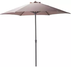 cumpără Umbrelă de gradină Holland 57448 Umbrela de soare D230cm, 6 spite arcuite, marou-gri, husa în Chișinău 