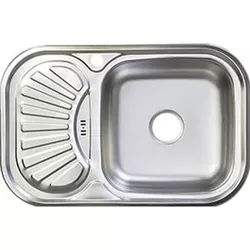 cumpără Chiuvetă bucătărie Rubano 27391 incastrabila 750x490x180mm (dreapta), inox, periat-0,8mm în Chișinău 