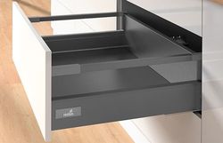 Sertar Atira gri/antracit L-420 H-144 deschidere totală cu amortizor+2 relinguri
