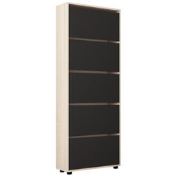 купить Полка для обуви Mobildor-Lux Leo 60x27x203H cm Sonoma/Anthracite в Кишинёве 