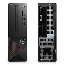 Dell Vostro 3681 SFF Black (Core i3-10100 3.6-4.3 GHz, 4GB RAM, 1TB HDD, DVD-RW, WiFi, Ubuntu)