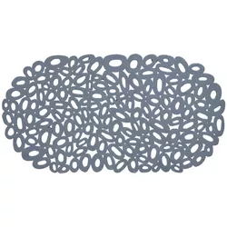 cumpără Covoraș de baie Bisk 08462 antiderapant GRAVA ECO 68/36 albastriu în Chișinău 