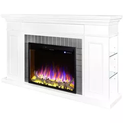 cumpără Șemineu electric ArtFlame Safina & Tomas maxi, 900x1700x300 mm, Alb în Chișinău 