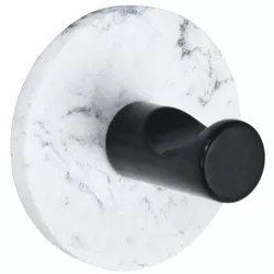 cumpără Cârlig baie Bisk 08224 rotund 5x5 cm, alb/negru în Chișinău 