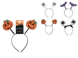 Обруч на голову Halloween "Тыква" 24X4cm, полиэстер