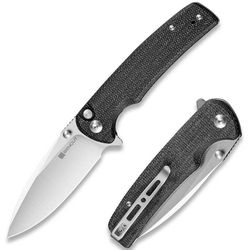 купить Нож походный Sencut S21007-1 Sachse, mâner Micarta negru, Button Lock в Кишинёве 