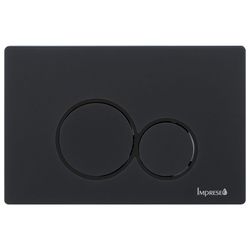 Клавиша смыва, черный soft-touch, пластик IMPRESE