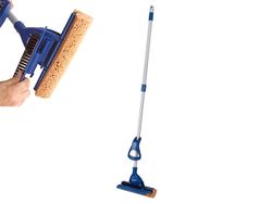 Mop DSV cu storcator "role",duza din spuma poliuretanica 26cm,maner 122cm