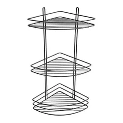купить Полка для ванной Hydro S 0430374, Inox/Neagra triplă p/u baie в Кишинёве 