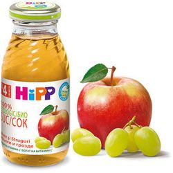 Hipp сок яблоко-виноград с 4 мес. 200мл