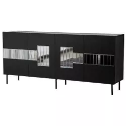 cumpără Comodă Trendy Paris, Negru, Fume (GTR001218) în Chișinău 